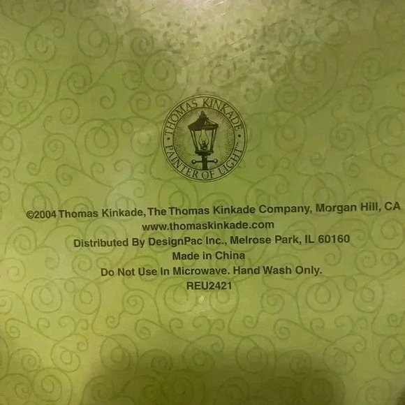 Vintage Thomas Kinkade Coffee Set - 5 Coffee Mugs and Serving Tray - Picture 6 of 12